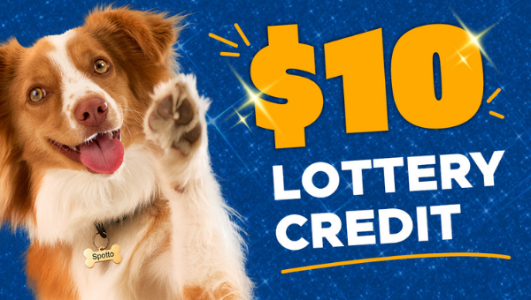 $10 LOTTERY CREDIT